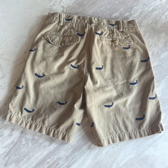 Ralph Lauren khaki shorts with embroidered whales - size 28 - Picture 2 of 6
